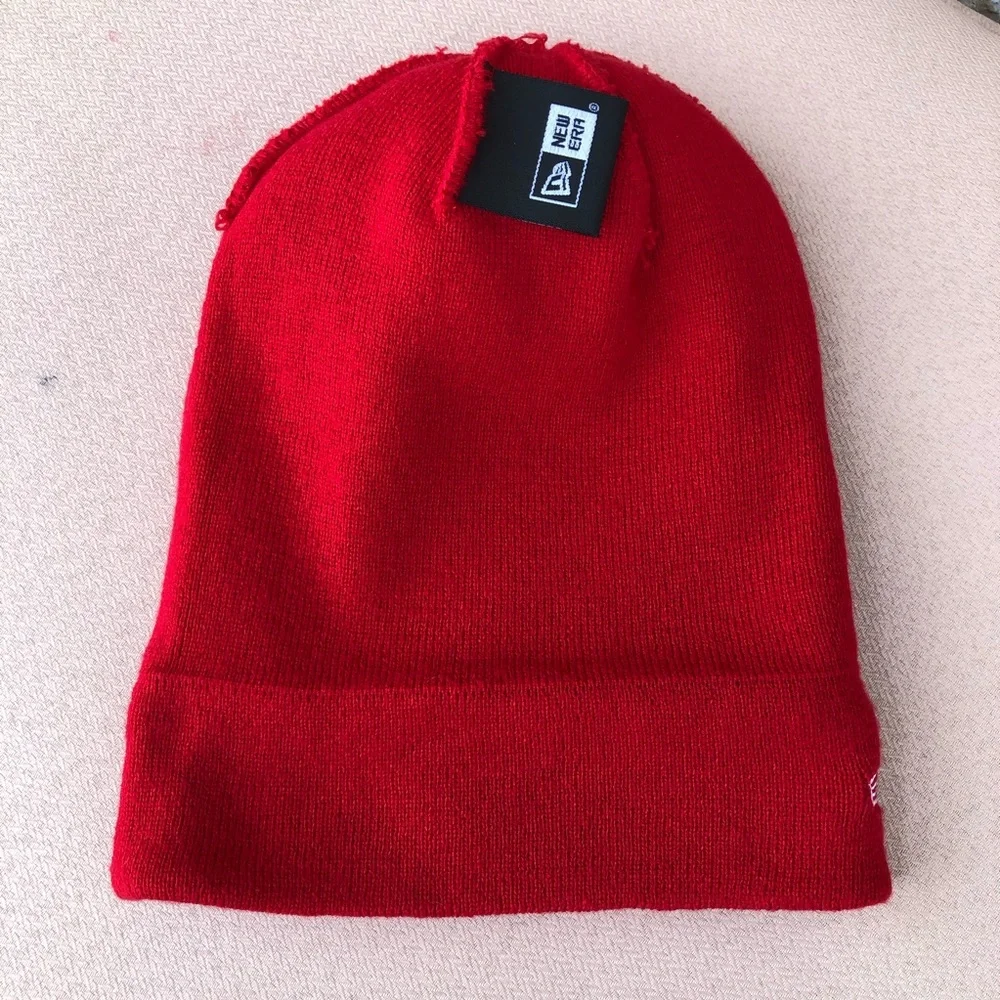 New Era Madison Alabama Rocket City Trash‎ Pandas Knit Red Pom Pom Beanie Hat